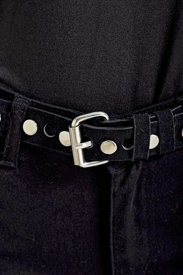 Stapled Nubuck Belt