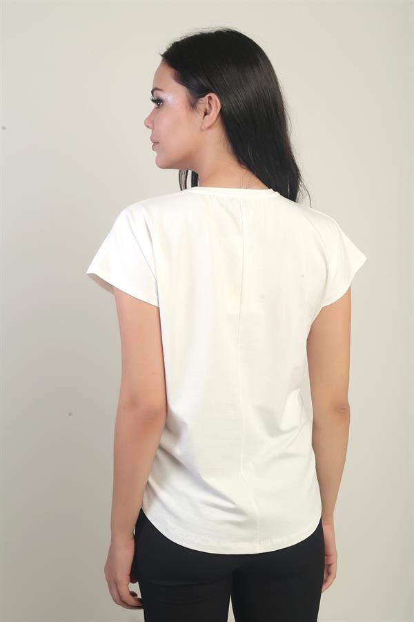 Women's Flower Detailed Lycra Blouse