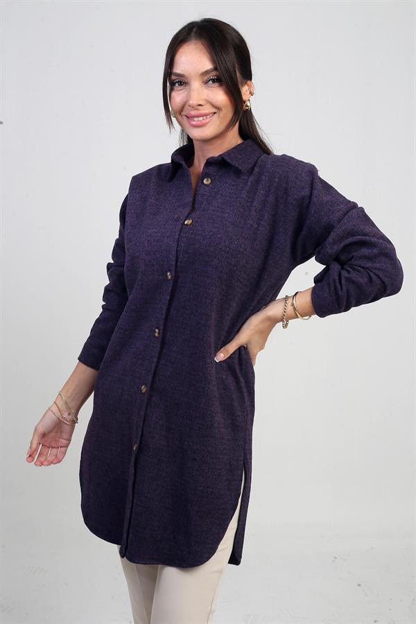 Tunique à fente latérale pour femme