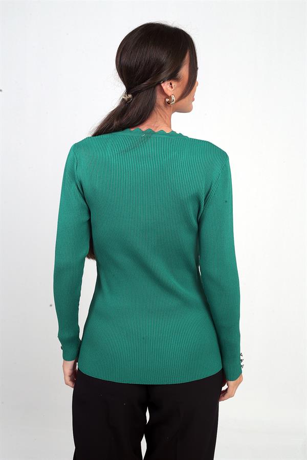 Blouse de sport en maille côtelée pour femme