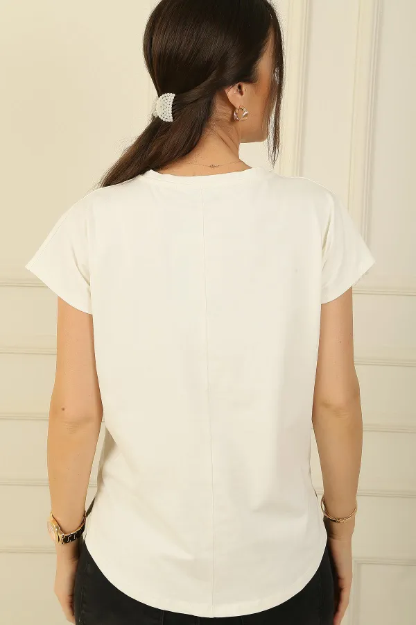 T-shirt à manches courtes imprimé floral