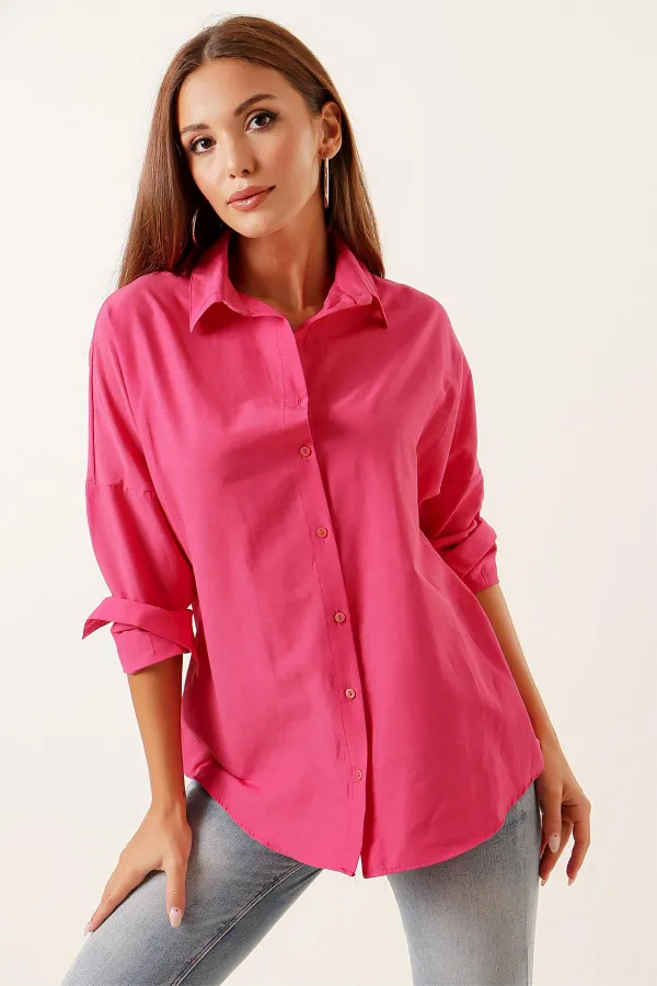 Oversize Long Basic Shirt