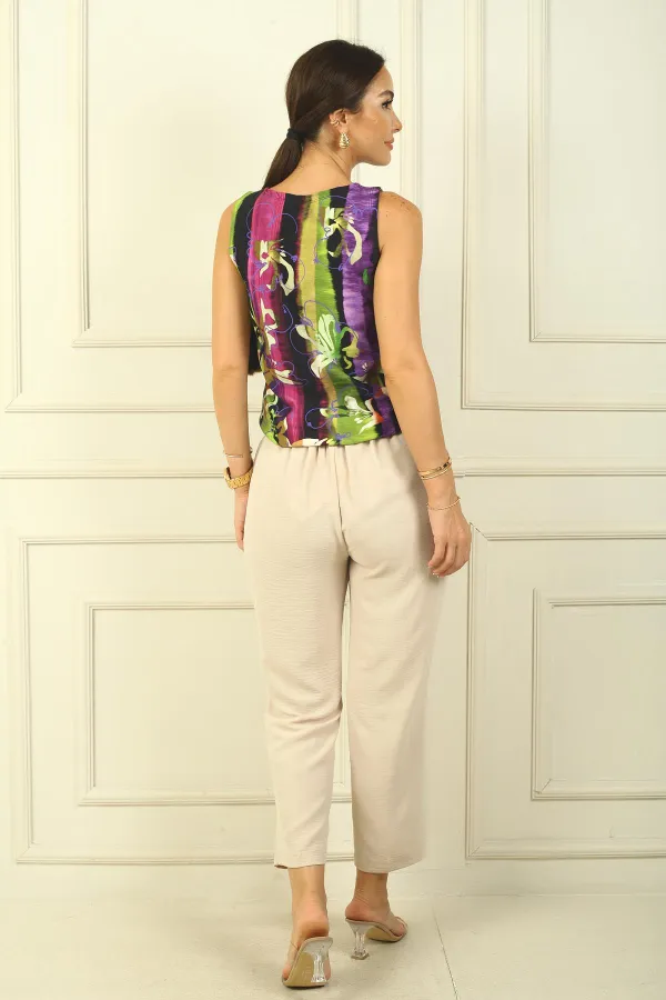 Beli Lastikli Cepli Dar Paça Ayrobin Pantolon