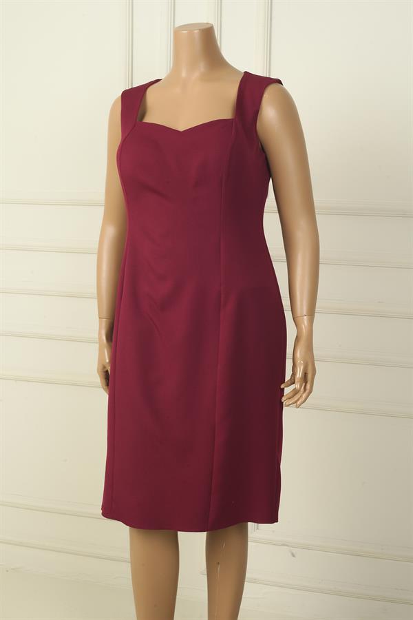 Kalın Askılı Astarlı Krep Kısa Elbise
