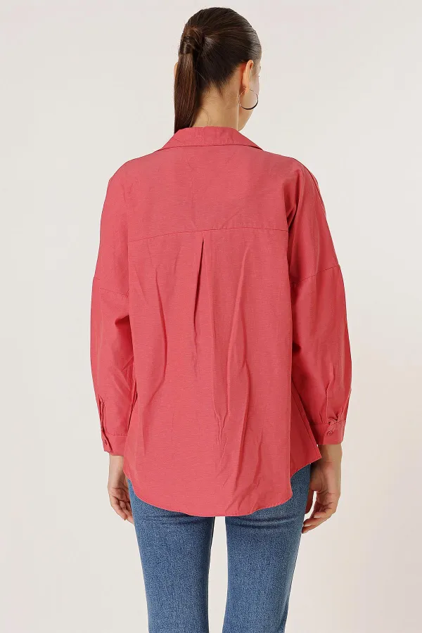 Chemise longue basique oversize