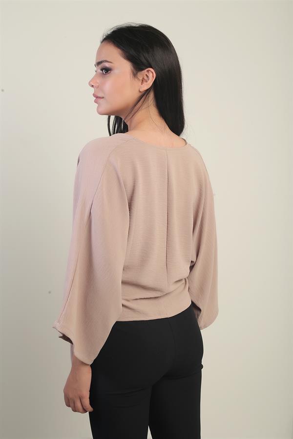 Women's Wrap Neck Short Ayrobin Blouse