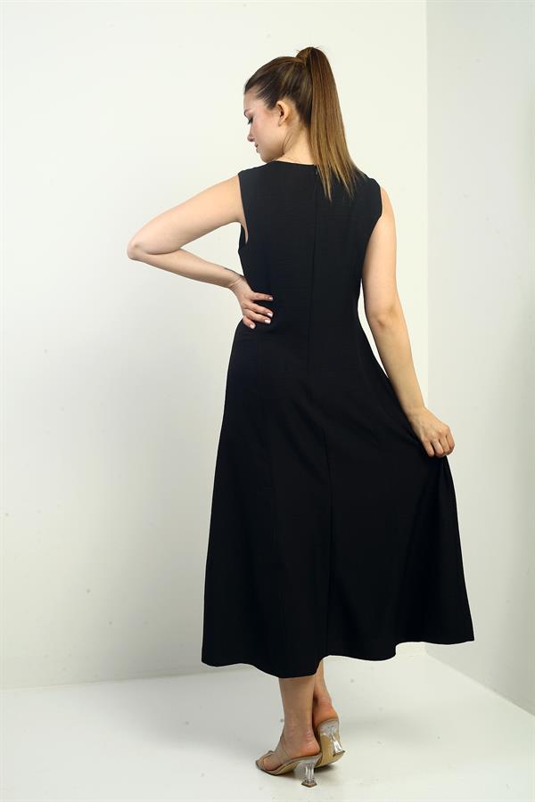 Women's Midi Dress with Chain Detail