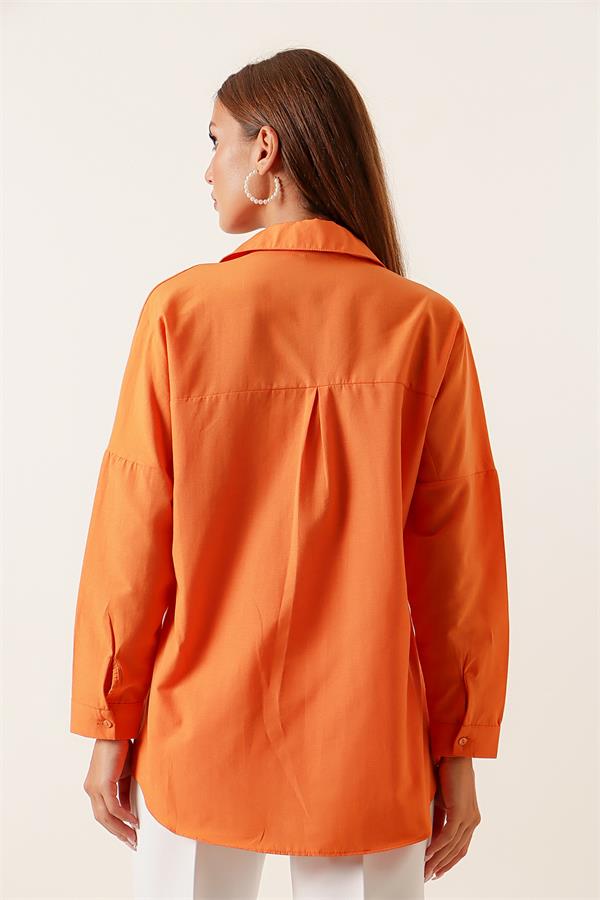 Oversize Long Basic Shirt
