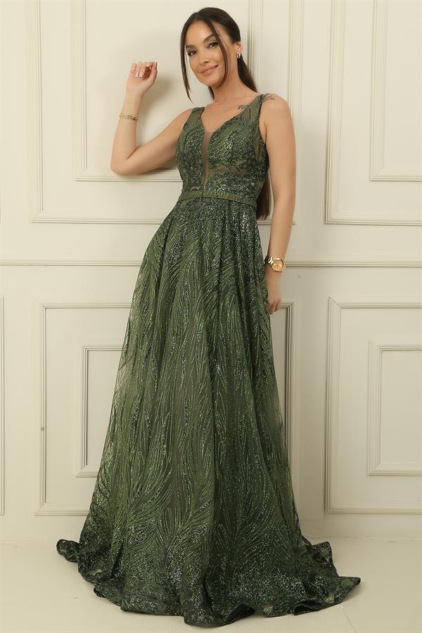 Simli Hayalet Tül Prenses Abiye