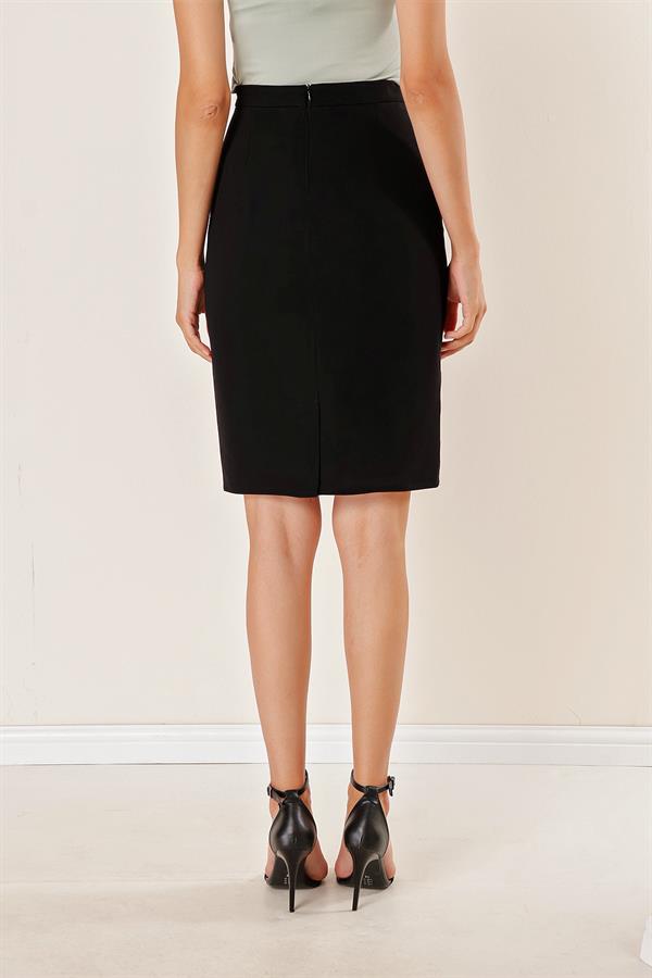 Kadın İthal Krep Küp Etek