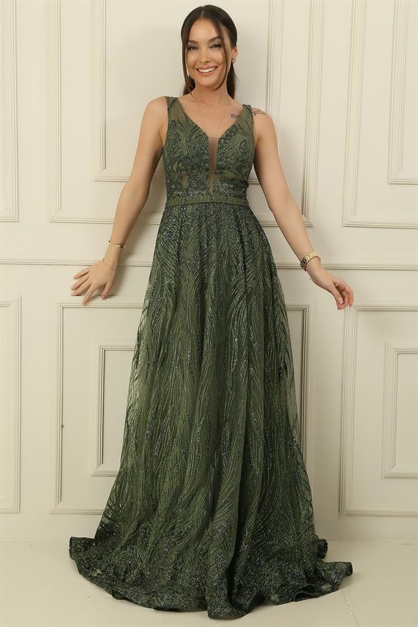 Simli Hayalet Tül Prenses Abiye