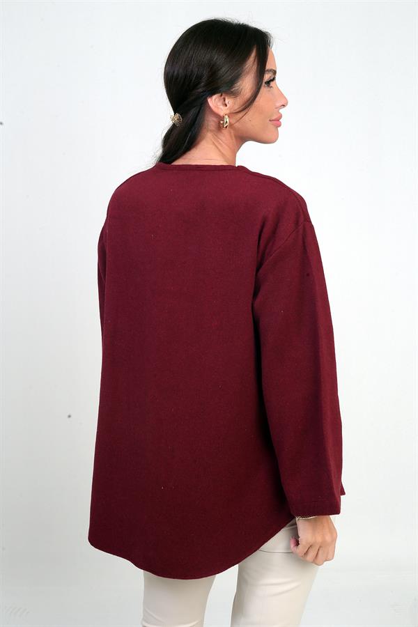 Gilet en cachemire 3 fils pour femme avec devant en dentelle