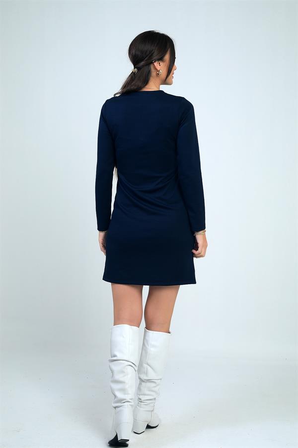 Kadın Çıtçıtlı Kısa Elbise