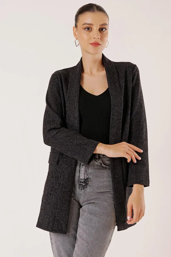 Şal Yaka Sahte Cepli Karyağdı Kaşe Ceket