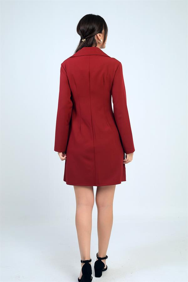 Kadın Fermuar Detaylı Kısa Elbise