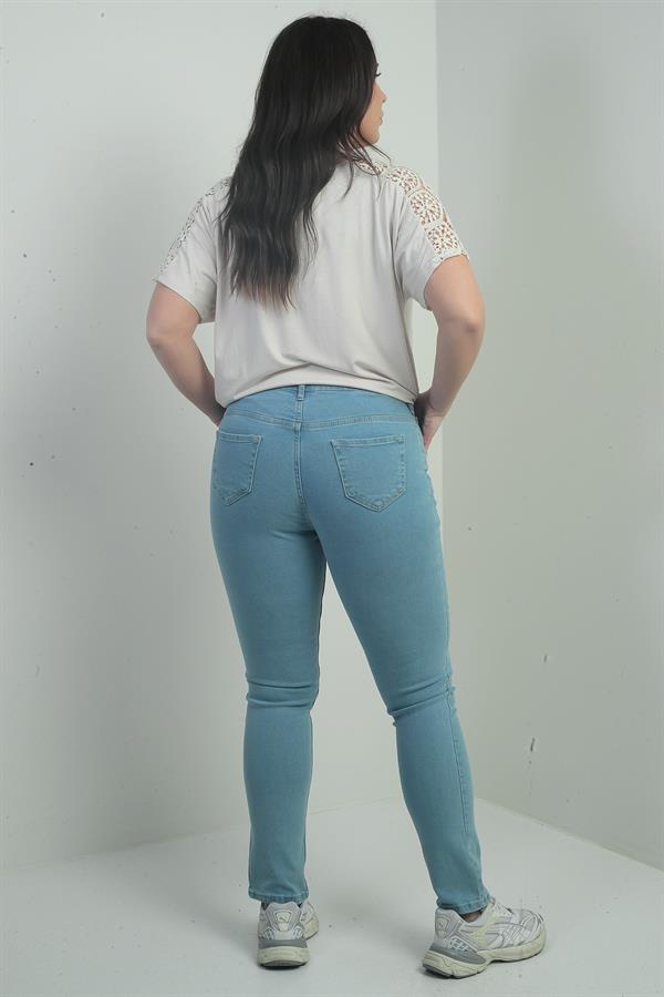 Women's High Waist Straight Leg Lycra Plus Size Jeans