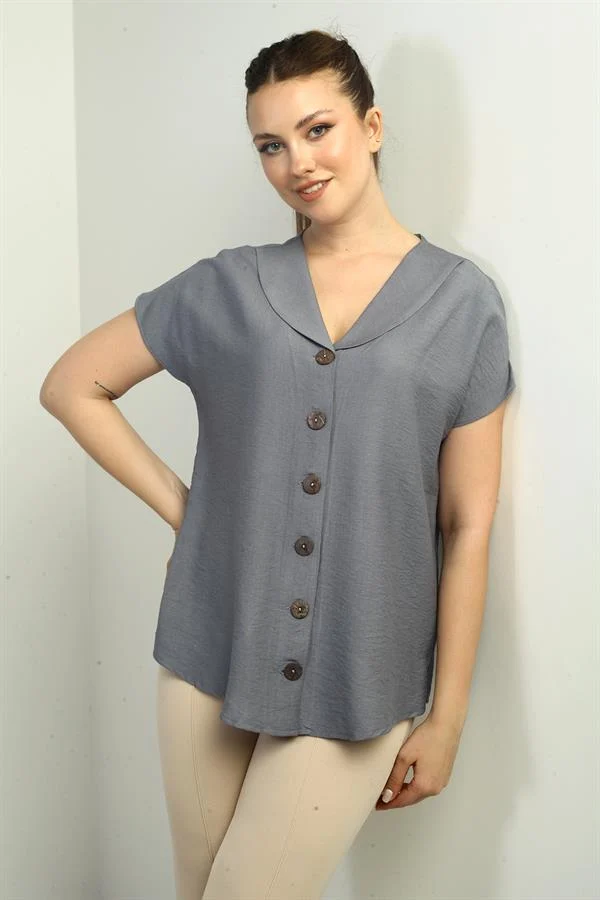 Women's Shawl Collar Oversize Shirt