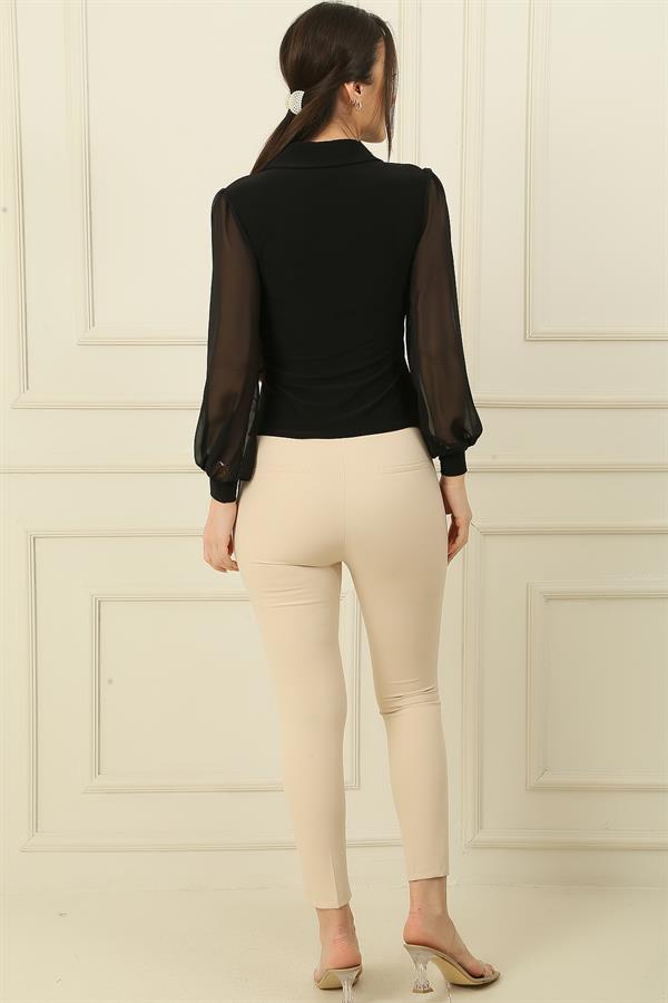 High Waist Slim Fit Lycra Pants