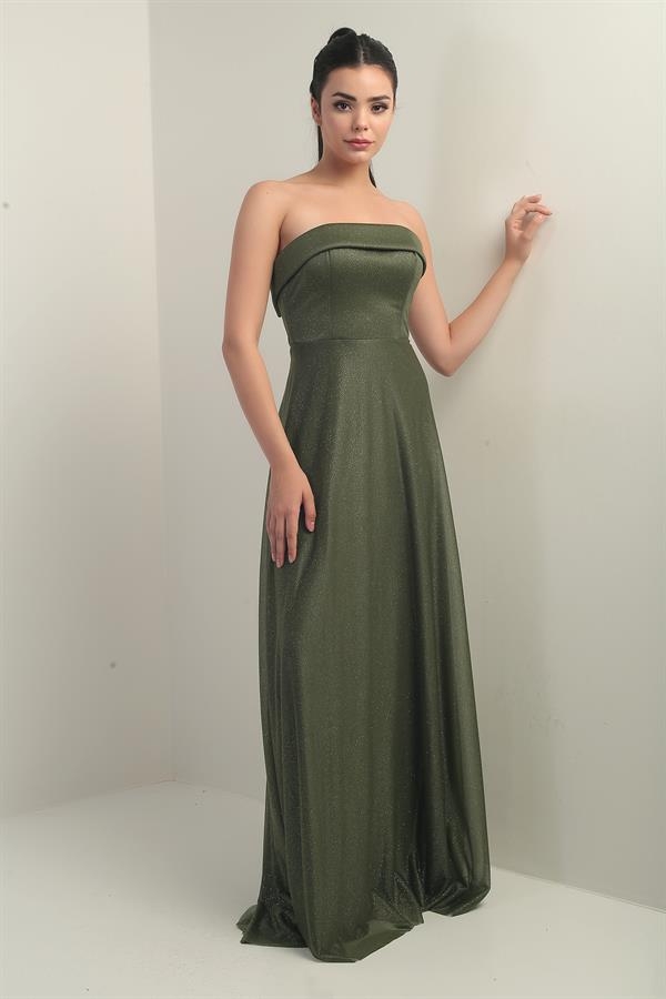 Robe longue en tulle pour femme avec doublure à col éponge et paillettes