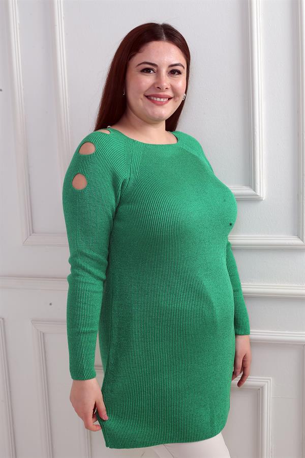 Pull tunique de sport grande taille à épaules dénudées