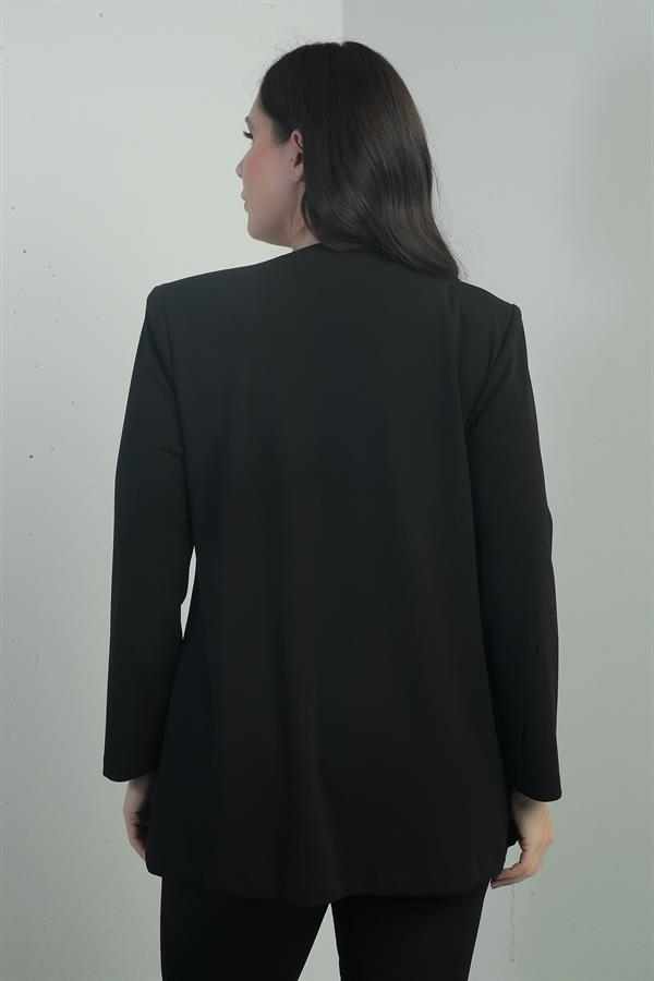 Ensemble deux pièces veste femme brodée pierre à manches longues BB