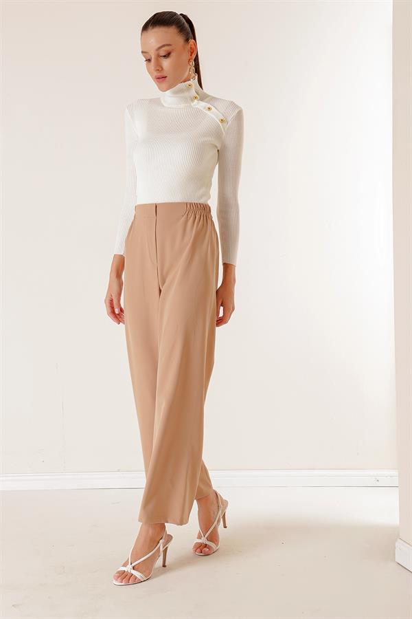 Elasticated Waist Lycra Fabric Palazzo Pants