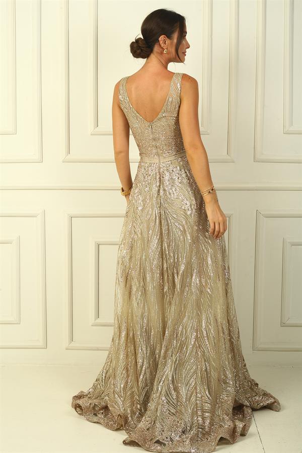 Glittery Ghost Tulle Princess Gown