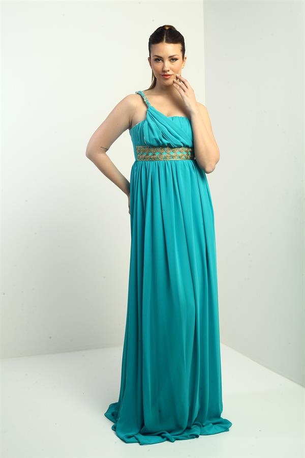 Robe longue asymétrique en mousseline pour femme, avec doublure tissée sur le devant