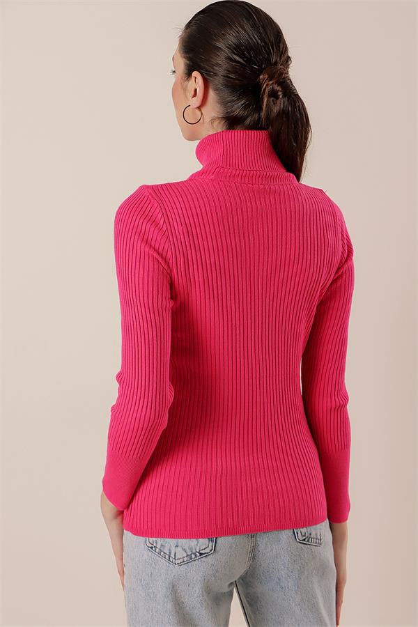 Turtleneck Lycra Acrylic Knit Sweater