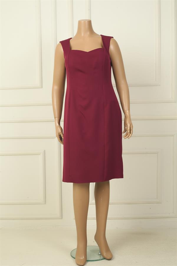 Kalın Askılı Astarlı Krep Kısa Elbise