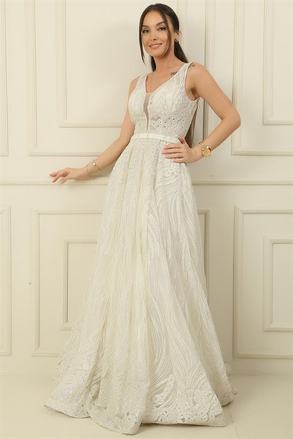 Simli Hayalet Tül Prenses Abiye