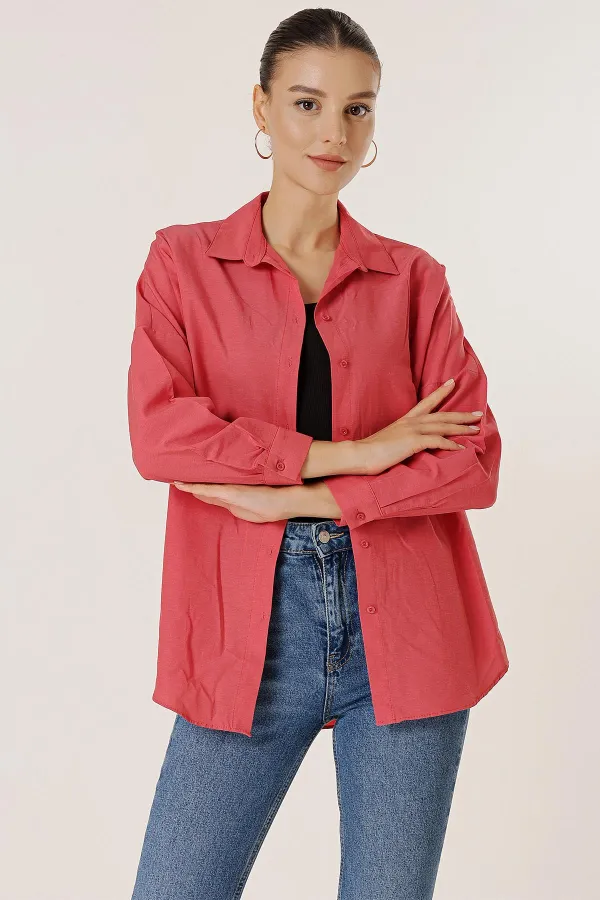 Chemise longue basique oversize