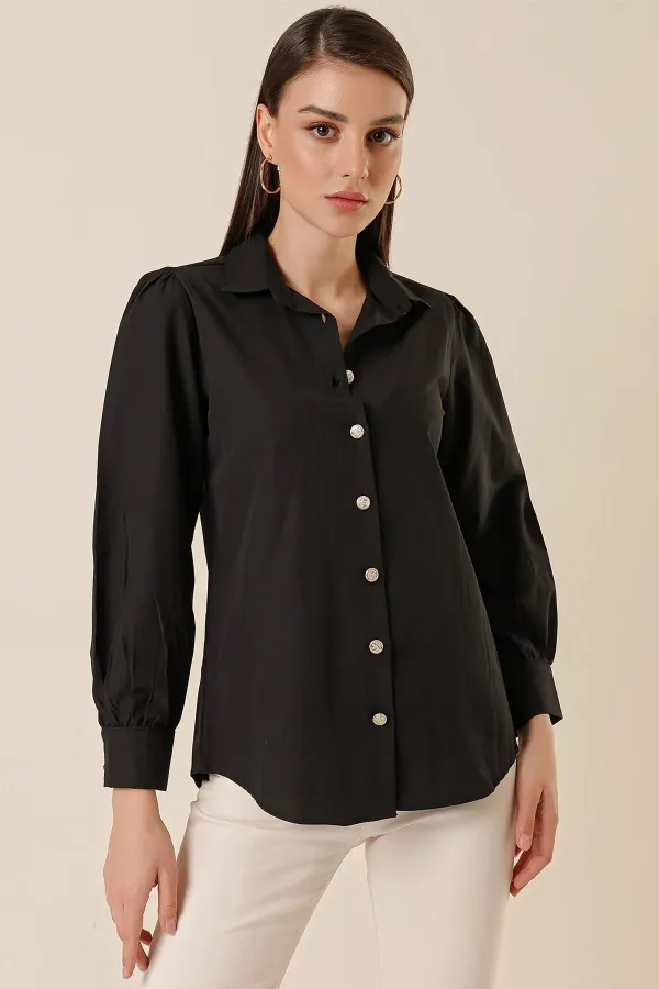 Metal Button Detailed Shirt