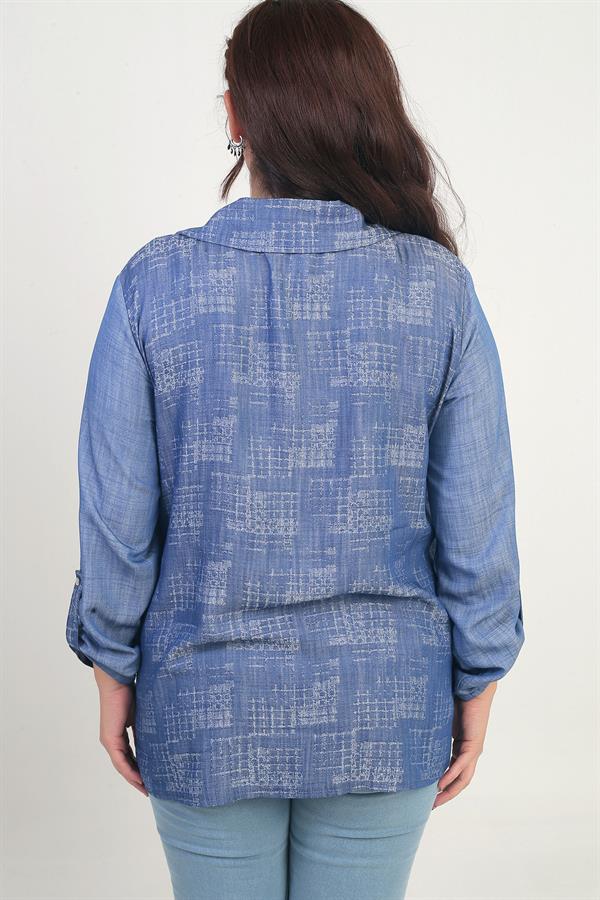 Veste grande taille pour femme avec manches repliées et fermeture éclair sur le devant