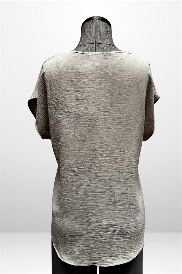 Kadın V Yaka Ayrobin Bluz