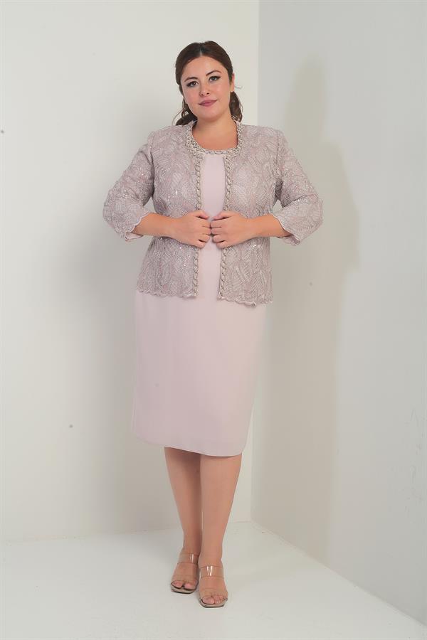 Robe sans manches pour femme, veste en tulle ornée de sequins et de perles, doublée, ensemble deux pièces grandes tailles