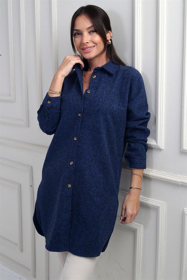 Tunique à fente latérale pour femme