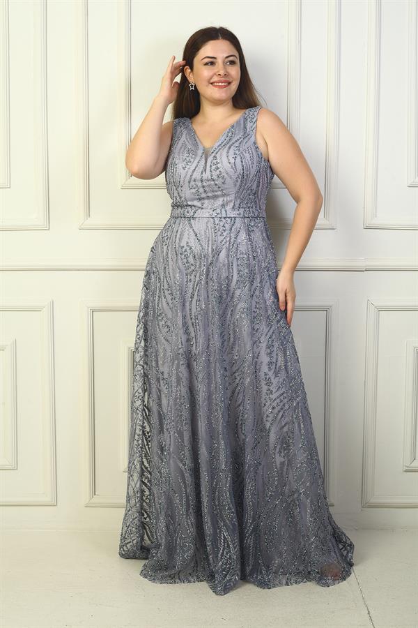 Robe de soirée longue grande taille pour femme, à bretelles larges, doublée et ornée de tulle.