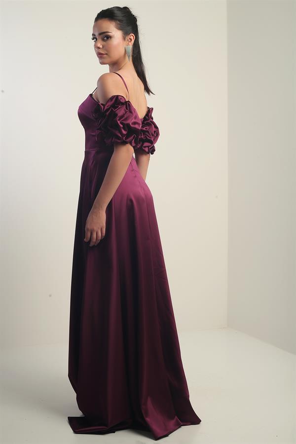 Robe longue en satin pour femme, à fines bretelles, doublée, manches montées et poches