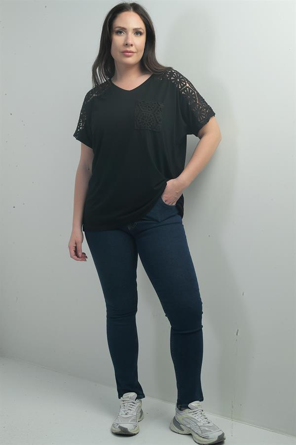 Jean taille haute à jambes droites en lycra pour femme, grandes tailles