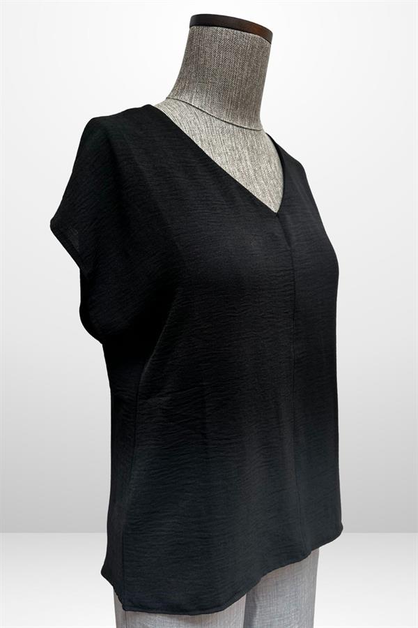 Kadın V Yaka Ayrobin Bluz