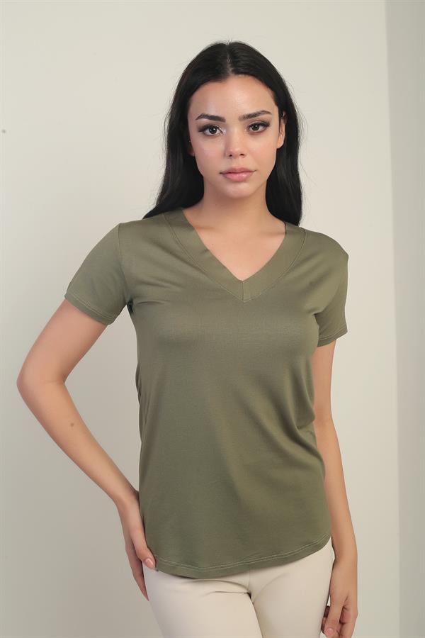 Women's V-Neck Lycra Blouse