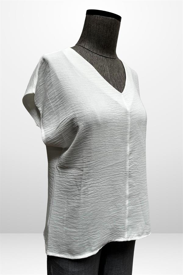 Kadın V Yaka Ayrobin Bluz