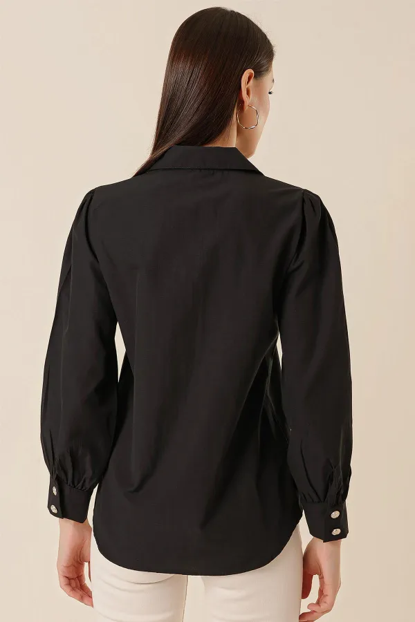 Metal Button Detailed Shirt