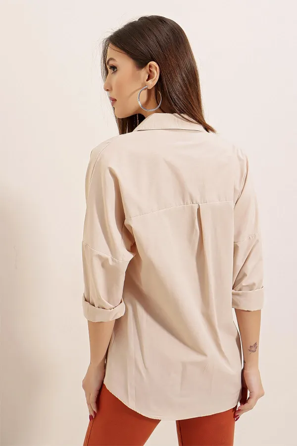 Oversize Long Basic Shirt