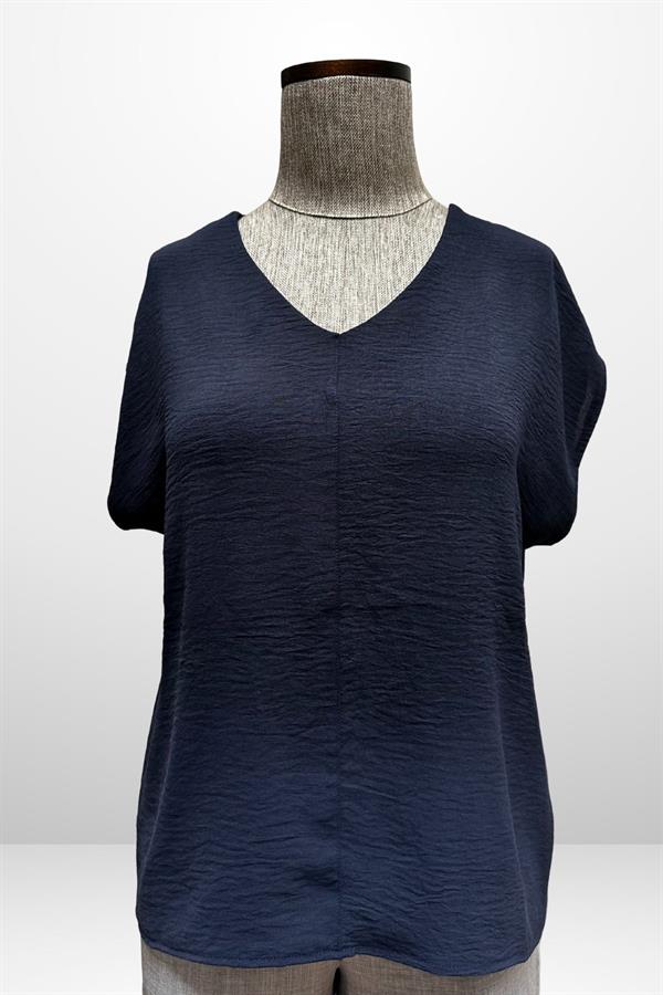 Kadın V Yaka Ayrobin Bluz