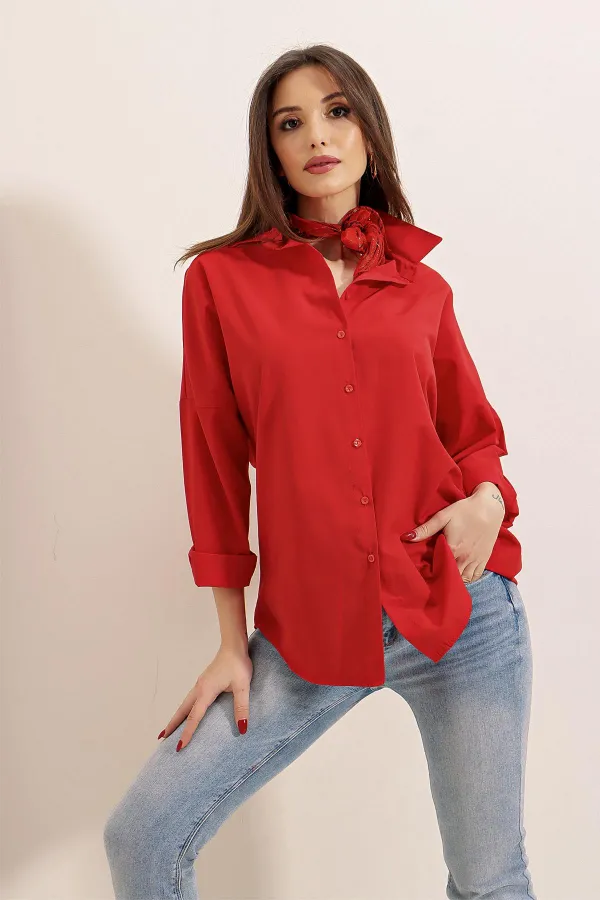 Oversize Long Basic Shirt