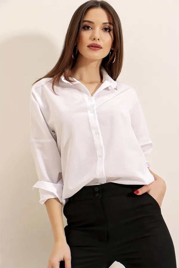 Oversize Long Basic Shirt