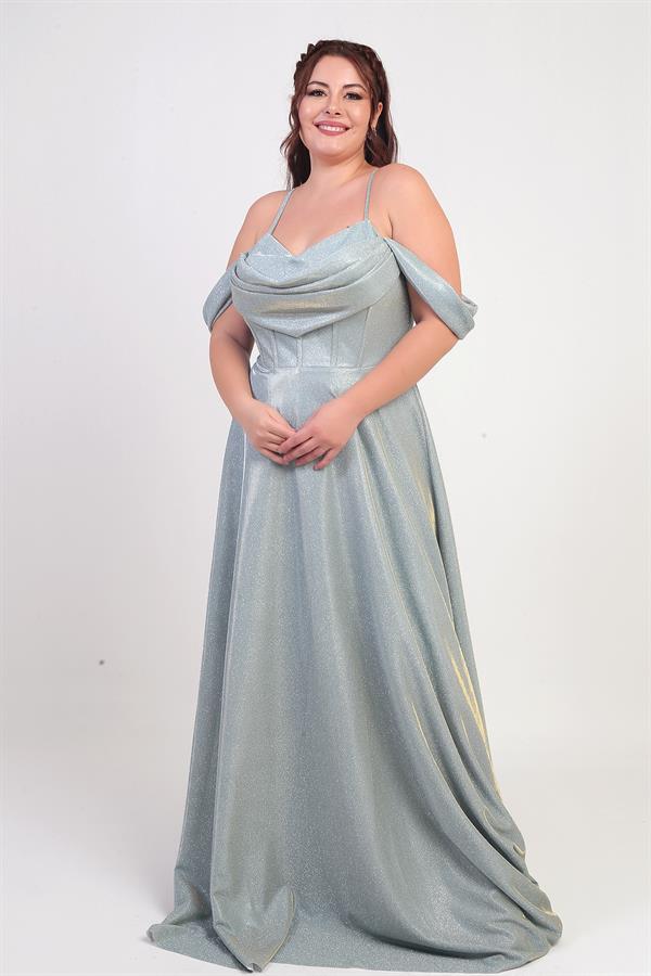 Robe à paillettes grande taille pour femme, à bretelles, laçage au dos, buste drapé, doublée et à armatures.