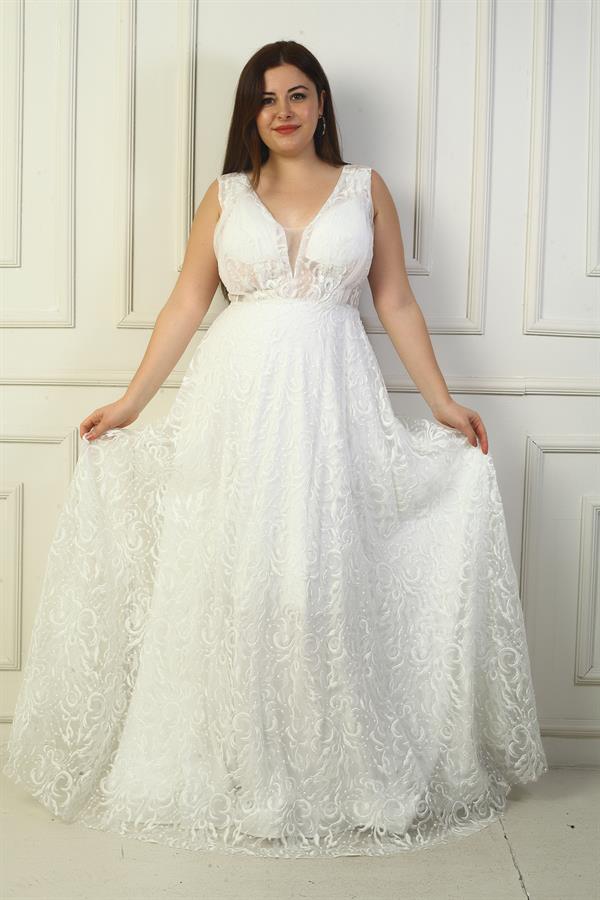 Robe de soirée longue pour femme, décolleté en V devant et dos, pli poitrine, laçage au dos, doublée, imprimé floqué pailleté